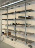 Industrial Studio with Interclamp Shelving & Desk