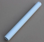 Traffic White Powder Coated Tube 3m