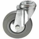 125mm Swivel Castor - Rubber Tyre Wheel