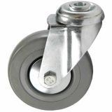 Swivel Castors - Grey Rubber Tyred