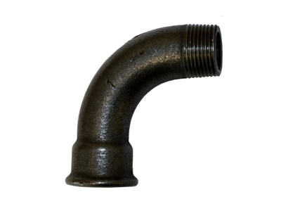 90 Degree M/F Bend Black