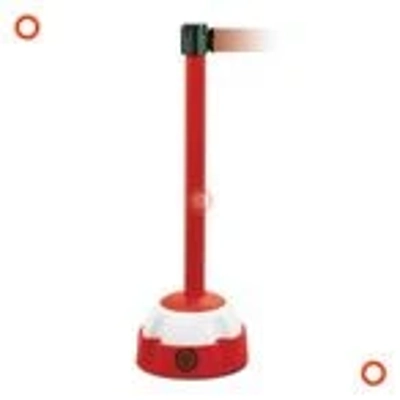 Hi-Vis Belt Barrier, Red Post, Red Belt