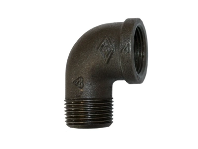 90 Degree M/F Elbow Black