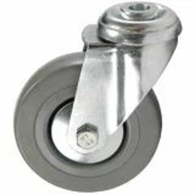 Swivel Castors - Grey Rubber Tyred