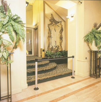 Belt Post Silver post Black/Silver/Black belt