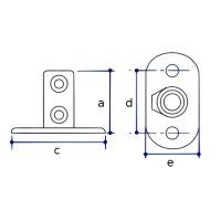 Interclamp 132 Railing Base Flange