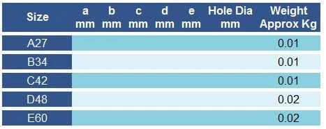Interclamp 133 - Plastic End Cap Diameter