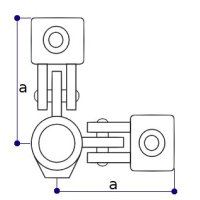 Interclamp 168 Corner Double Swivel 