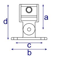 Interclamp 169 Swivel Wall Fixing