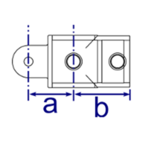 Dimensions of Interclamp fitting 174m