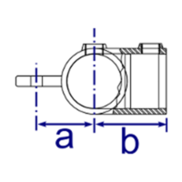Dimensions of Interclamp type 174m