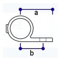 Interclamp 199 Single Lugged Bracket