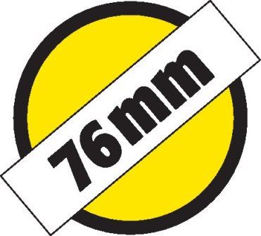 76mm Diameter Symbol