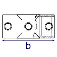  Interclamp 119 Two Socket Cross Middle Rail